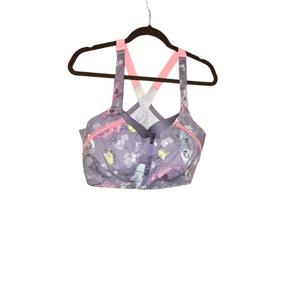 Victoria’s  secret incredible knock out ultra max floral sports bra 36DDD 36F - Picture 1 of 4